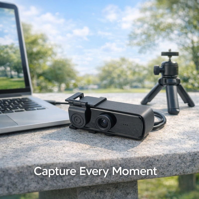 كاميرا ويب 1080P 2K HD USB مزودة بالتركيز التلقائي وميكروفون مدمج لبث مؤتمرات الفيديو - Image 3