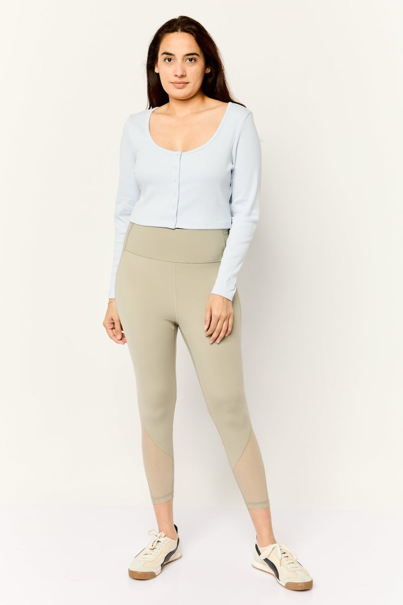 PUMA ملابس رياضية نسائية بأكمام طويلة مناسبة، أزرق فاتح - Image 2