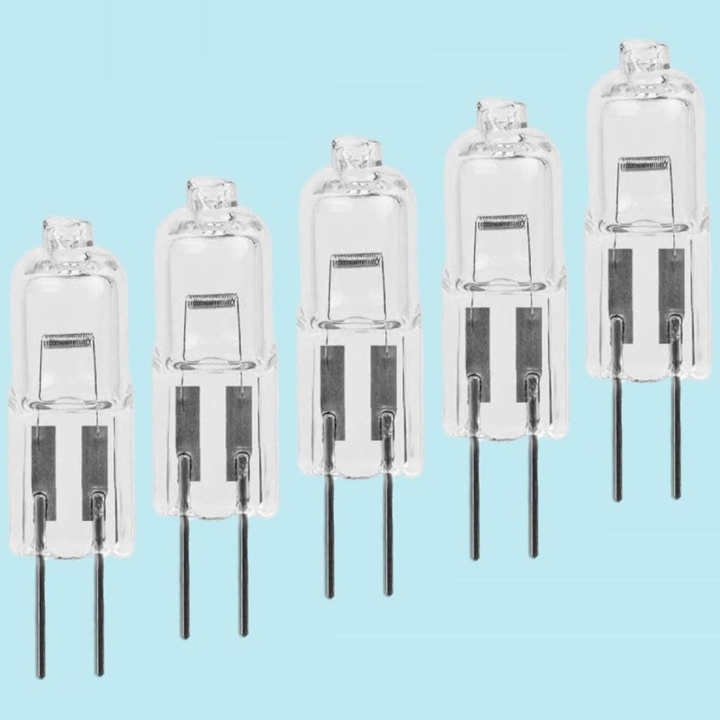 G4 Halogen Bulb Warm White Light for Projectors, Microscopes & Lamps - Plug 5PCS 6V 30W - Image 1