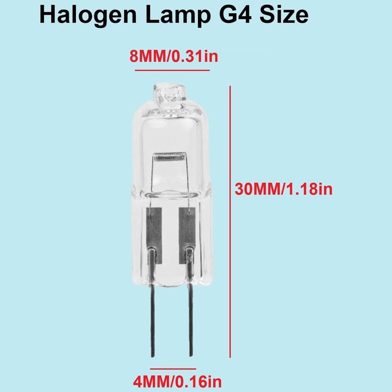 G4 Halogen Bulb Warm White Light for Projectors, Microscopes & Lamps - Plug 5PCS 6V 30W - Image 4