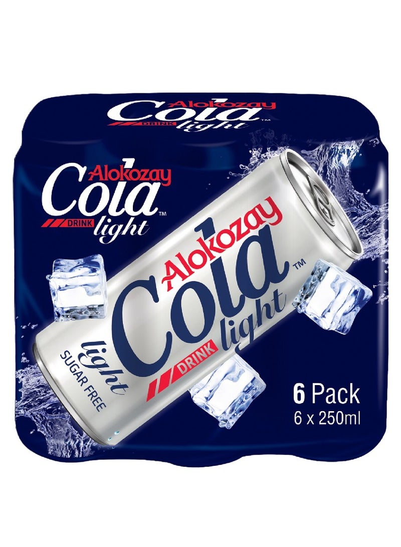 Alokozay Cola Light Sugar Free 6 x 250ml - Image 1