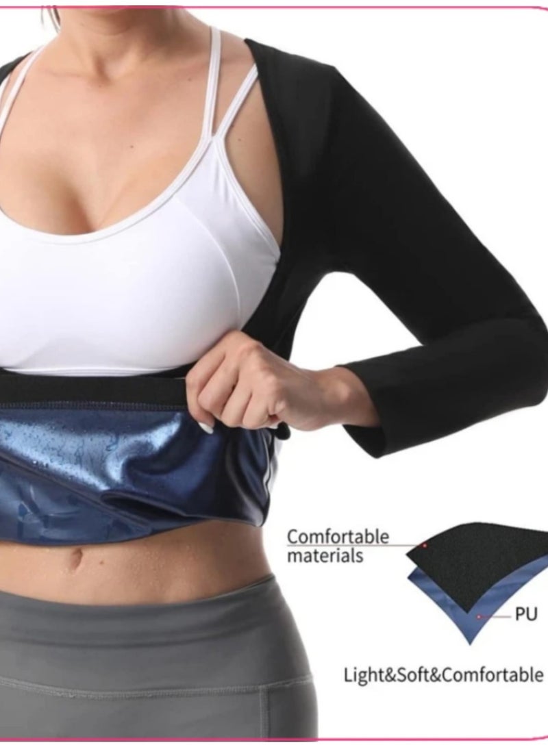 Ultra soft Sauna Long Sleeve Thermal Corset For The Abdomen, Back And Upper Arms - Image 1