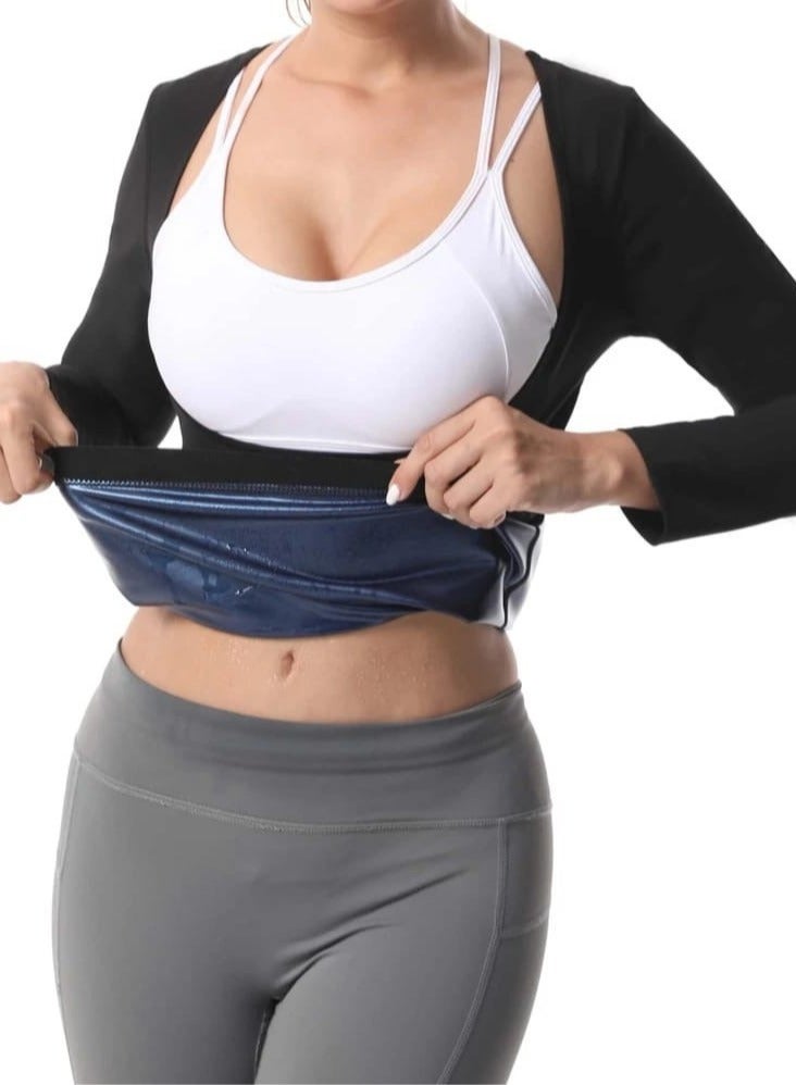 Ultra soft Sauna Long Sleeve Thermal Corset For The Abdomen, Back And Upper Arms - Image 3