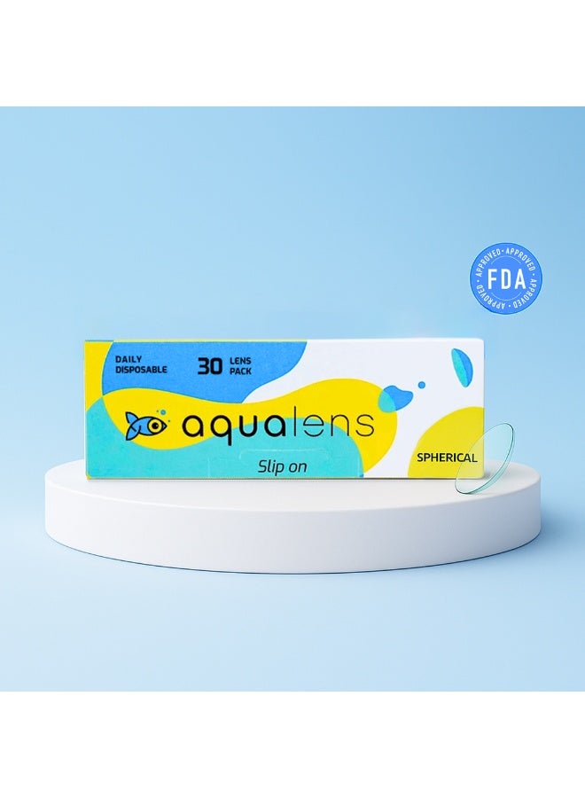 Aqualens 24 H Daily Disposable Contact Lenses with Power(-4.5)(30 Lens/Box) - Image 1