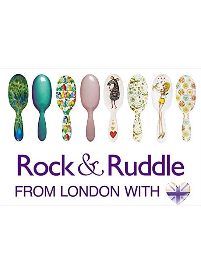 Rock & Ruddle Soft White Natural Boar Bristle Hairbrush for Babies and Young Children (Baby 6.9") - Perfect for Fine Hair Detangling and Smoothing - Designed & Made in UK - Fairies Design - Image 2