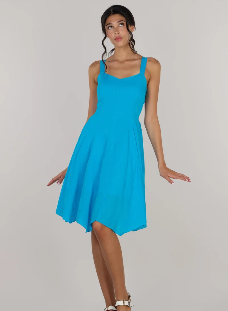 Just Nature Eva fit & flare short dress