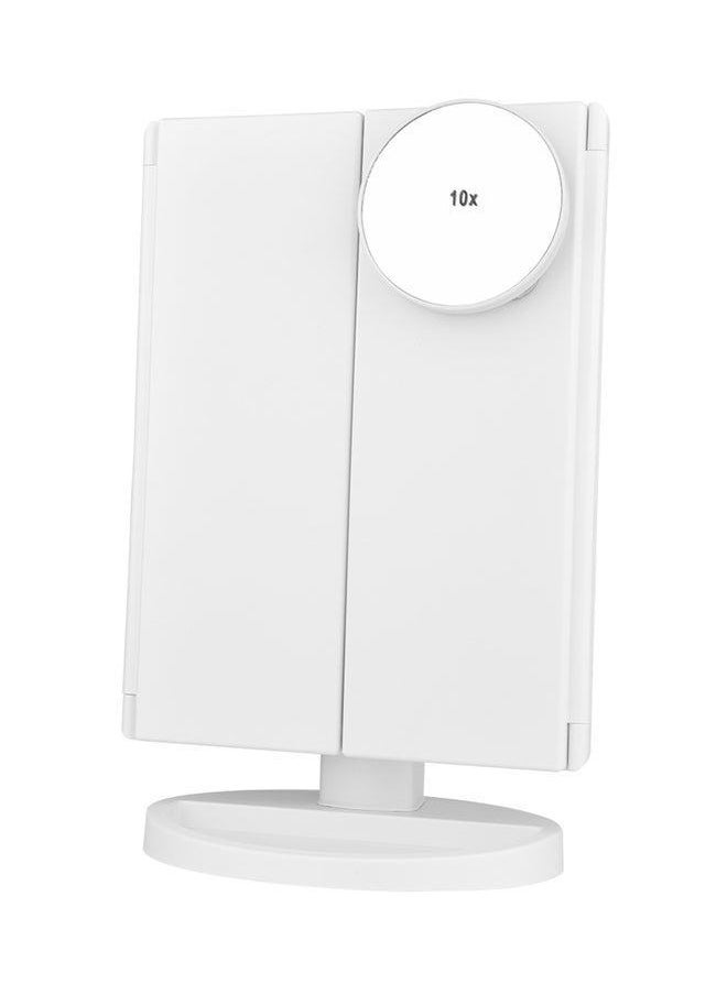 Generic LED Touch Screen Magnifying Vanity Makeup Mirror White 30*20cm  - Image 1