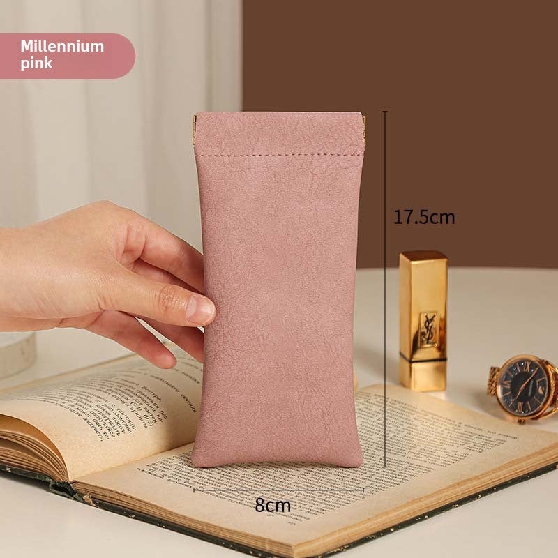 Generic Wholesale Unisex Sunglasses Pouch Snap Closure Millennium powder [glasses bag]] 