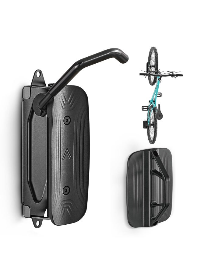 Bike Wall Mount Swivel Bike Hangers for Garage, Space Saving Vertical Bike Rack, Heavy Duty Bike Storage Rack Holds up to 30kg, Easy to Install - Image 1