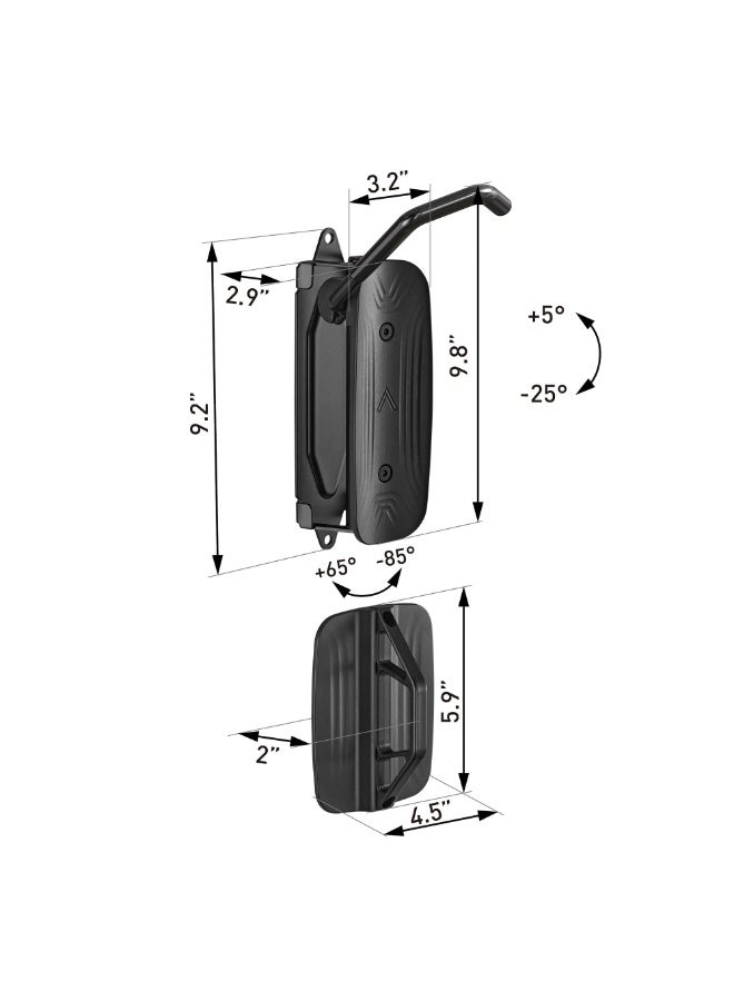 Bike Wall Mount Swivel Bike Hangers for Garage, Space Saving Vertical Bike Rack, Heavy Duty Bike Storage Rack Holds up to 30kg, Easy to Install - Image 3