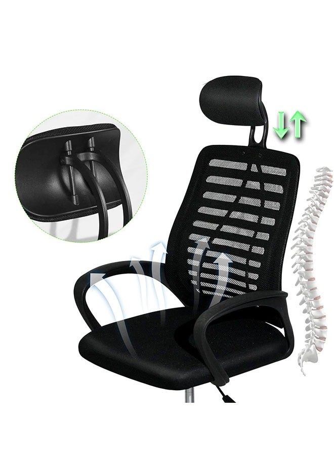Golden Ergonomic Office Chair Mesh Computer Desk Chair with Lumbar Support and Armrest High Back Swivel Home Office Task Chair for Work - Image 4