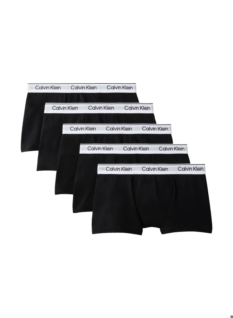5 Pack Boys Trunks - Icon Cotton Stretch