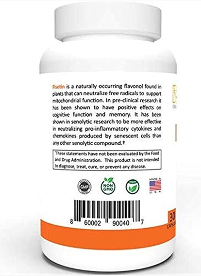 CYTOLYFE Fisetin 500mg | 98% Pure Fisetin | 500mg Therapeutic Dose | 30 Capsules | Senolytic Activator | Anti-Aging & Longevity  - Image 3
