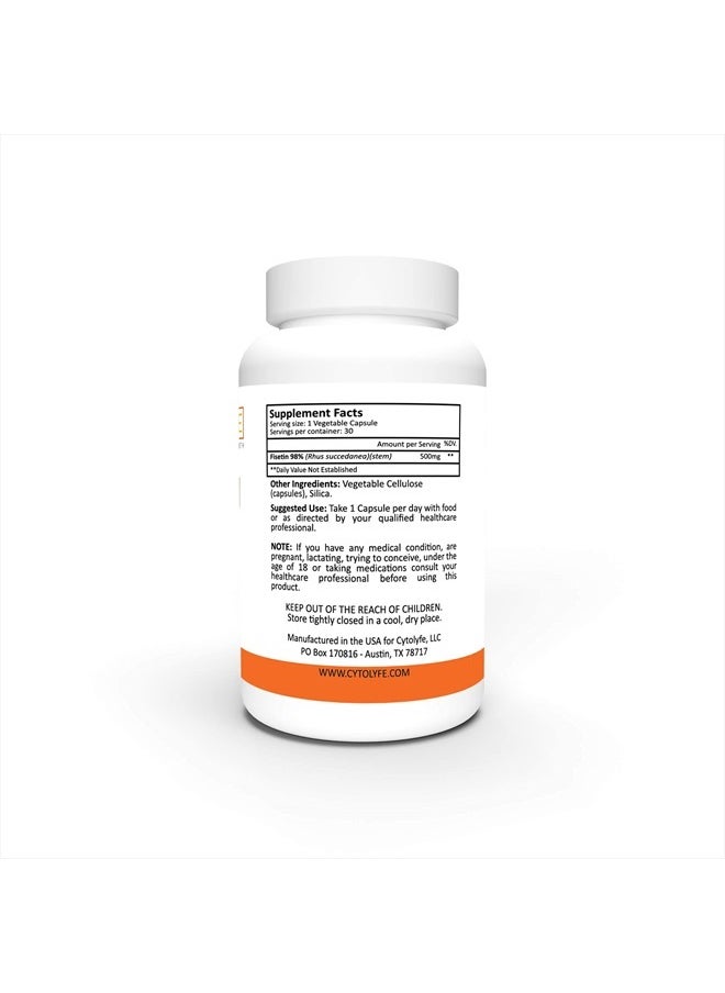 CYTOLYFE Fisetin 500mg | 98% Pure Fisetin | 500mg Therapeutic Dose | 30 Capsules | Senolytic Activator | Anti-Aging & Longevity  - Image 2