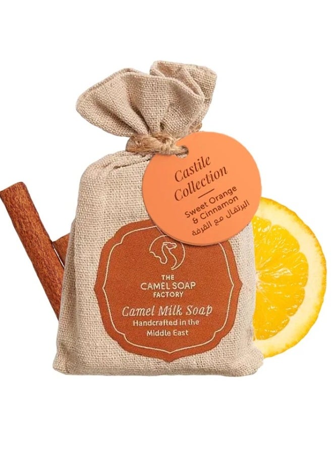 The Camel Soap Factory صابون قشتالة بالبرتقال الحلو والقرفة 95 جرام  - Image 1
