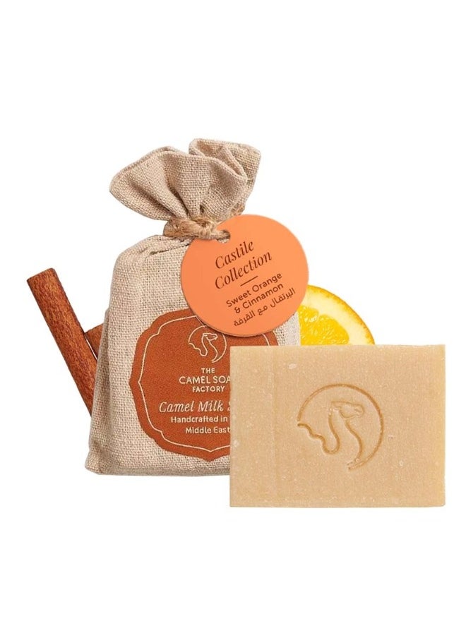 The Camel Soap Factory صابون قشتالة بالبرتقال الحلو والقرفة 95 جرام  - Image 4