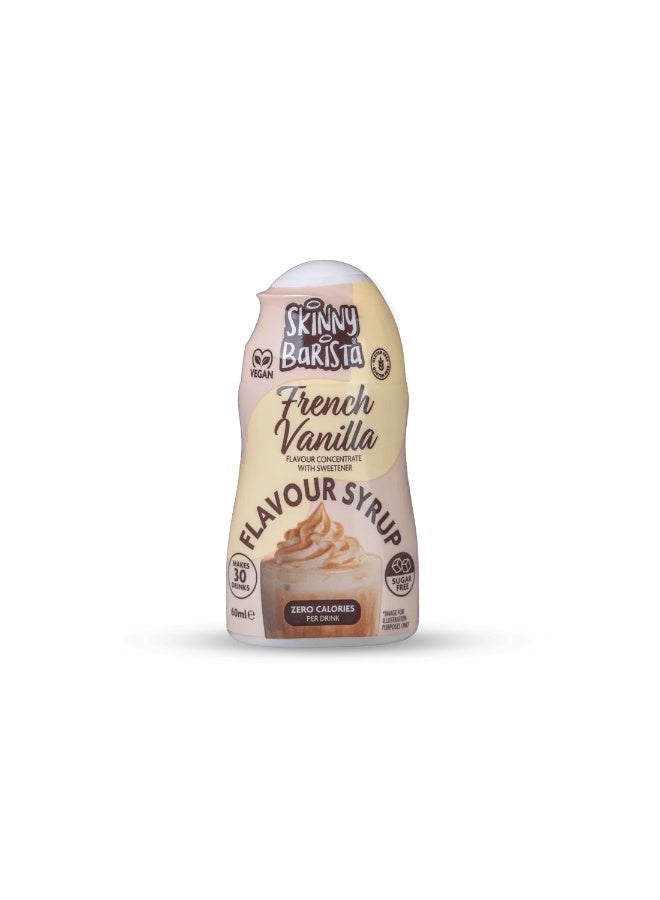 The skinny food co. Barrista Shot Syrup Concentrate Low Calorie- 60 Ml French Vanilla - Image 2