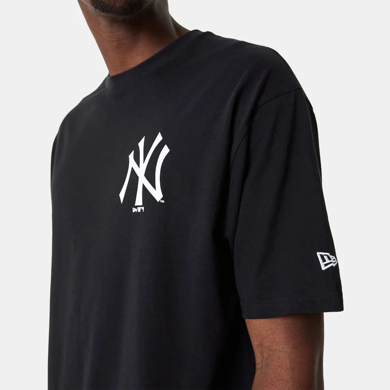 NEW ERA Black Men's MLB New York Yankees Essential T-Shirt for Men | Best Price UAE