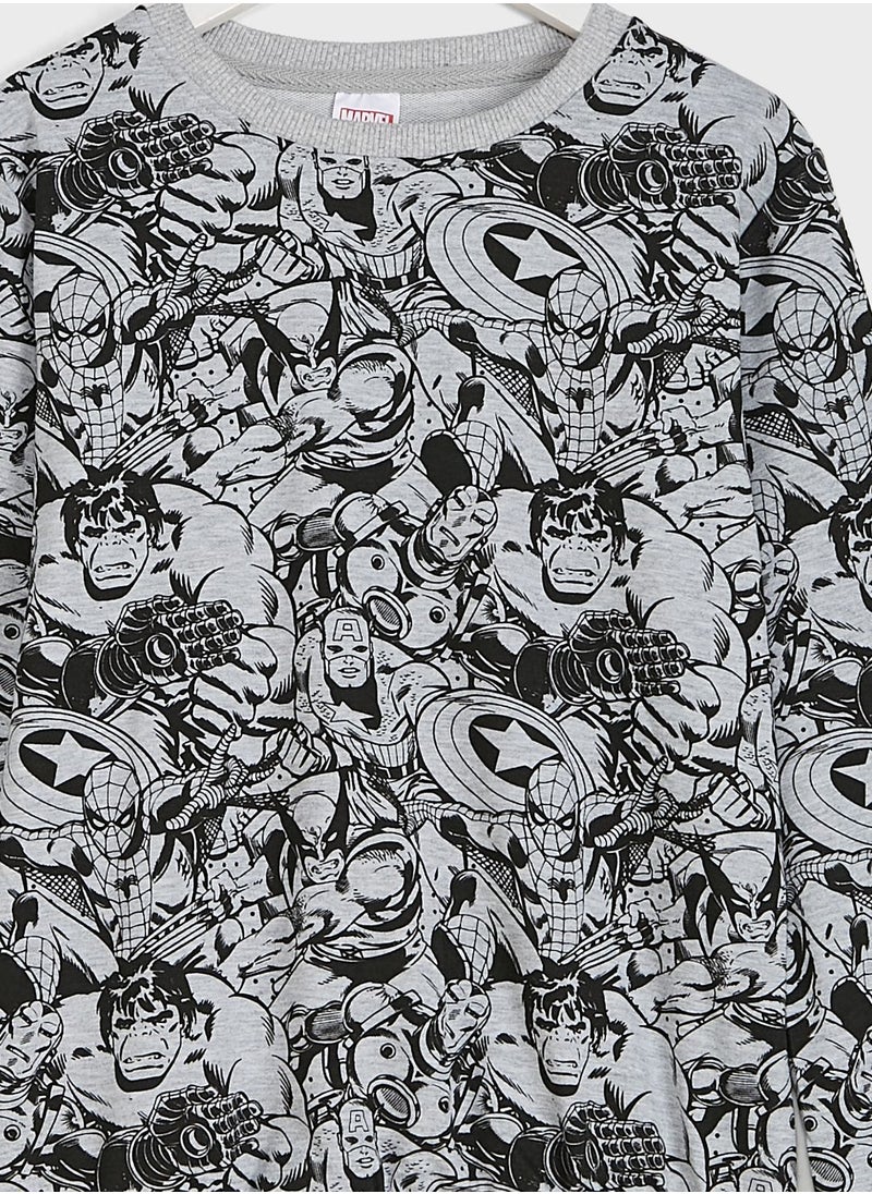 MARVEL - Youth Marvel Comics Sweatshirt - Image 1