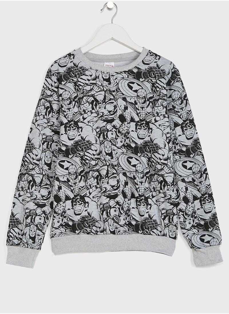 MARVEL - Youth Marvel Comics Sweatshirt - Image 1