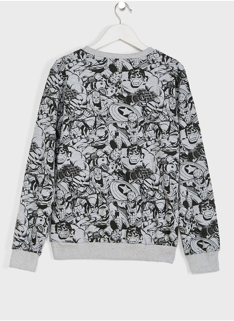 MARVEL - Youth Marvel Comics Sweatshirt - Image 1