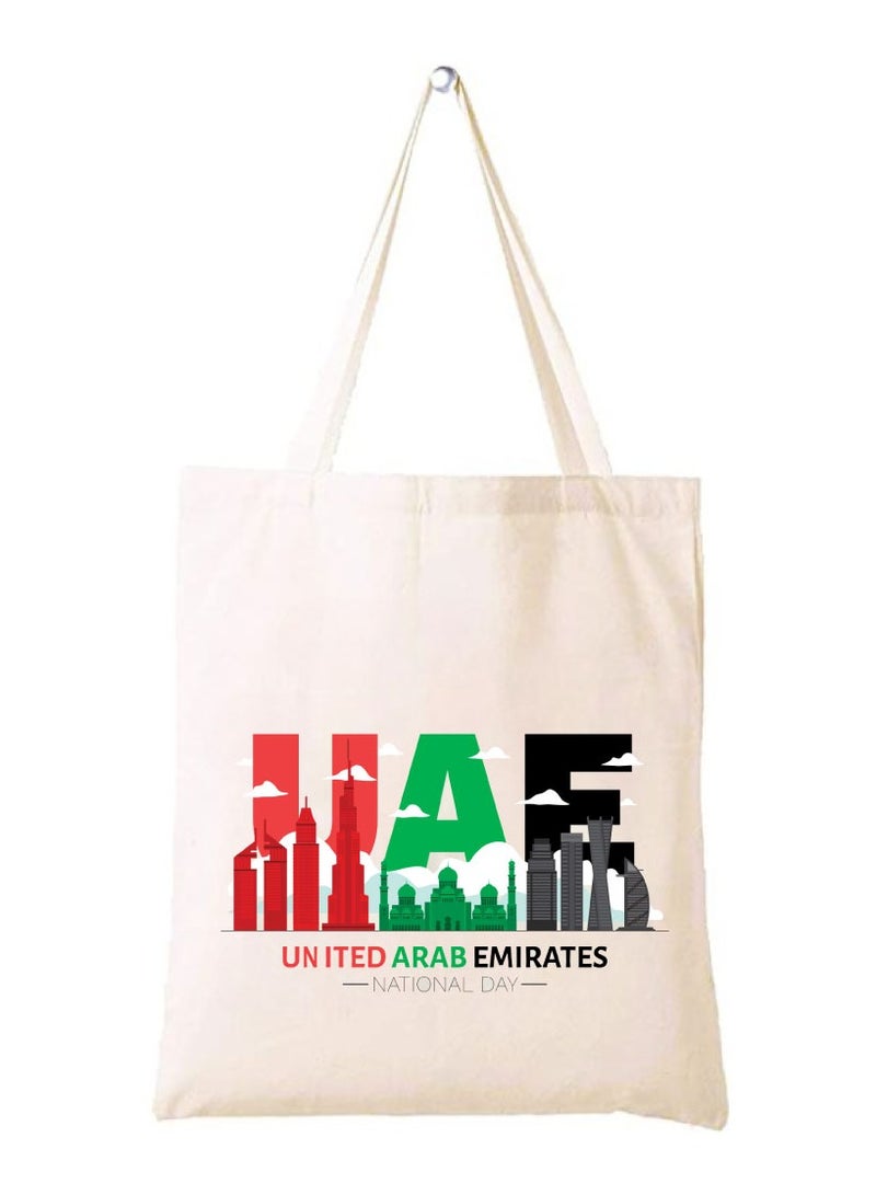 UAE National Day Printed Canvas Cotton Bags-Reusable Bags - Image 1