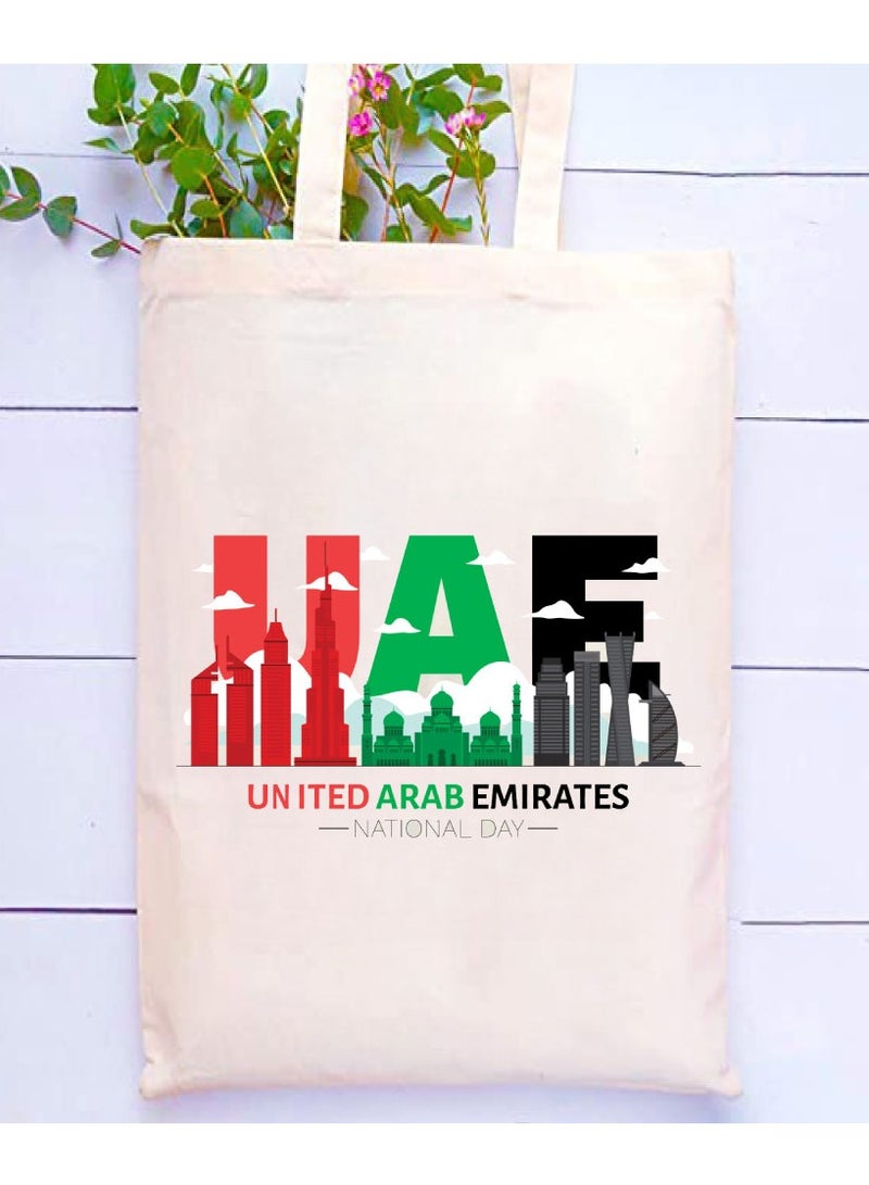 UAE National Day Printed Canvas Cotton Bags-Reusable Bags - Image 2
