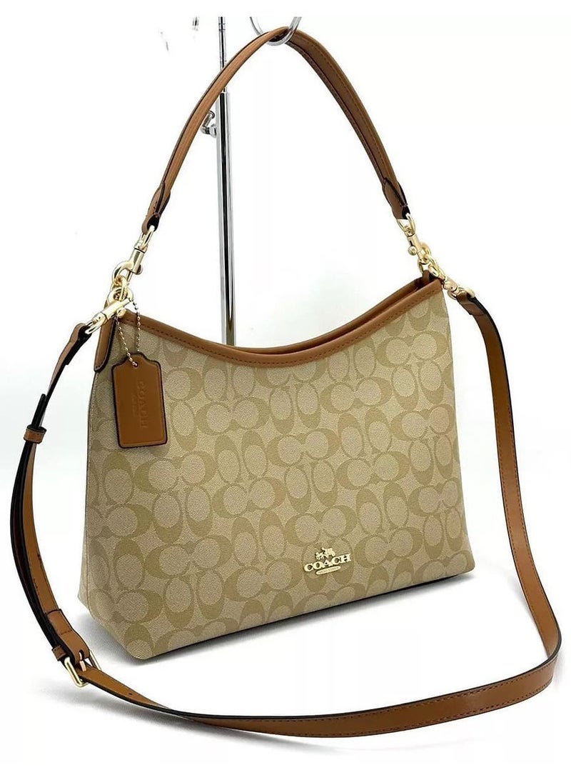 coachoutlet Coach Beige Khaki Women Shoulder Bag Cr149 1 - Image 4