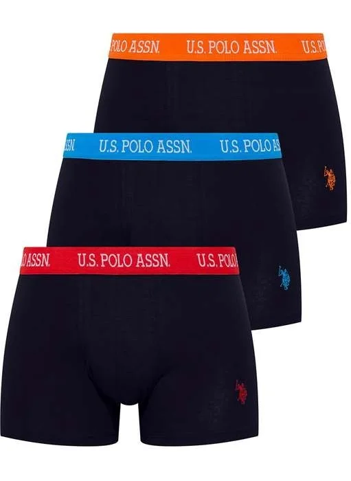 U.S. Polo Assn. BASE. Polo Assn. Men's Navy Blue 3-Piece Boxer