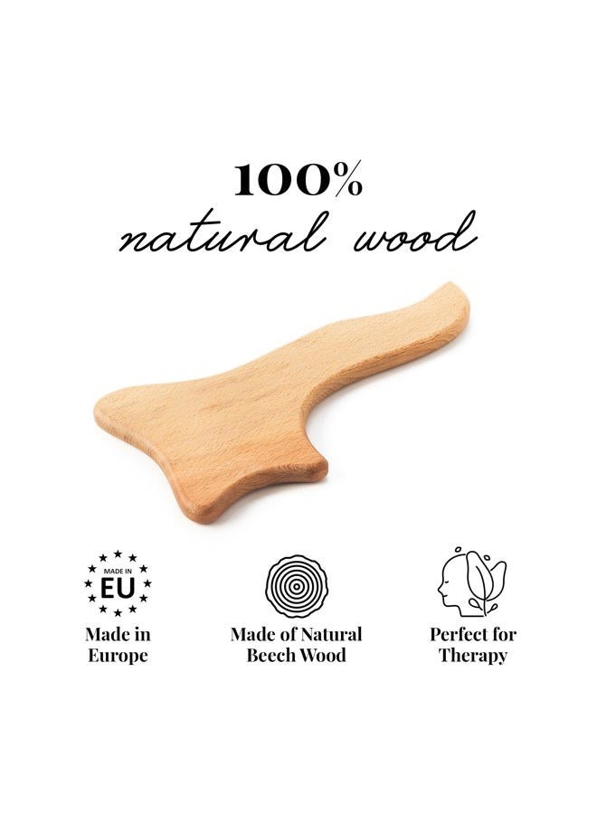Tuuli Accessories Anti Cellulite Massage Tool Massager Maderotherapy Wooden 33 x 16 cm - Image 3