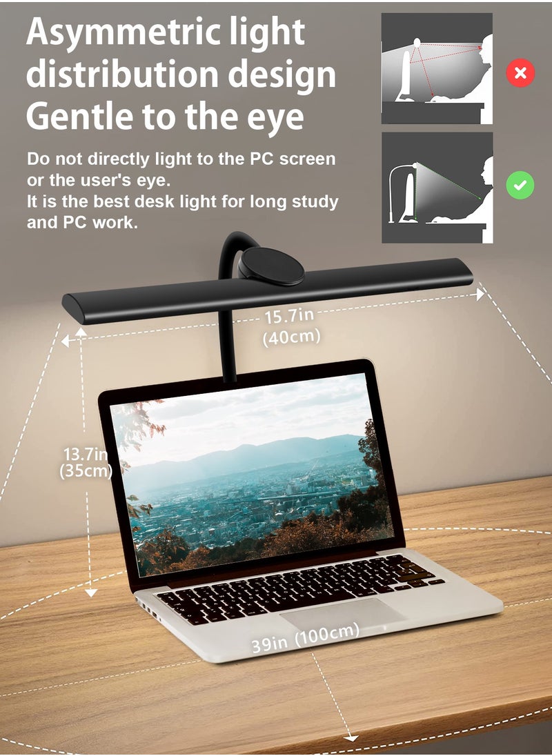 LOOPITYS - LED Desk Lamp for Office Home  EyeCaring Architect Task Lamp 30 Lighting Modes Adjustable Flexible Gooseneck Clamp Light for Workbench Drafting Reading Study English instruction manual - Image 1