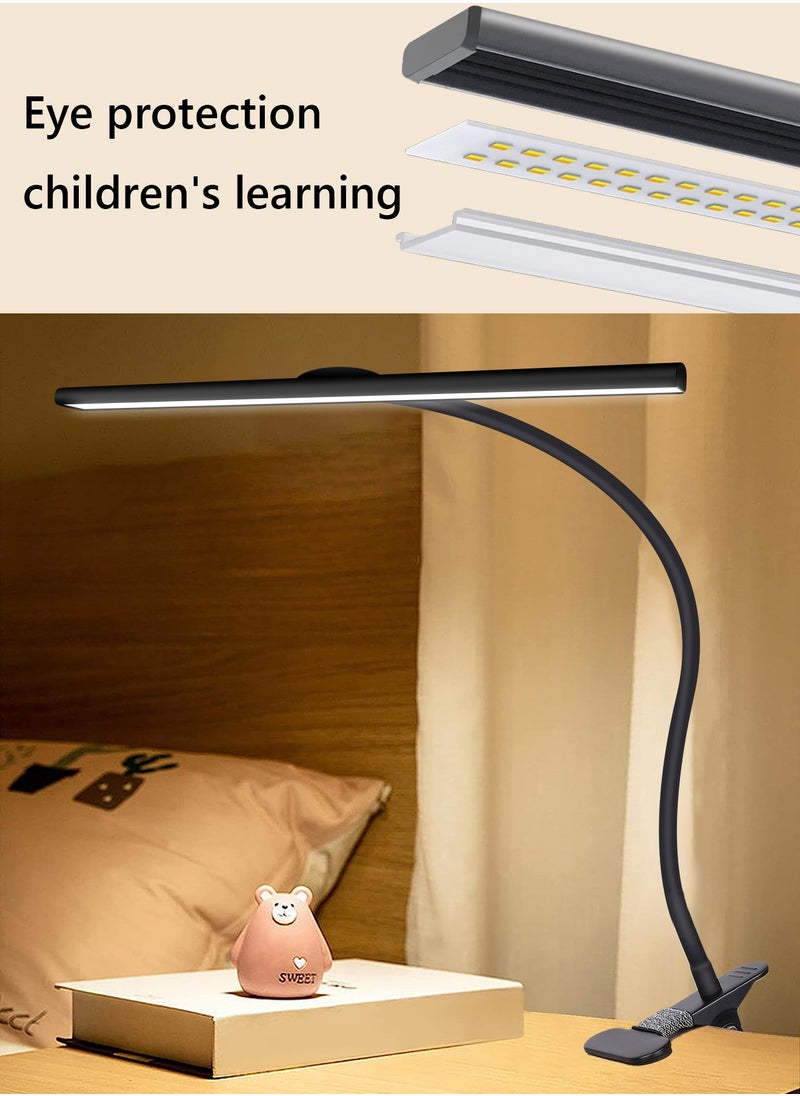 LOOPITYS - LED Desk Lamp for Office Home  EyeCaring Architect Task Lamp 30 Lighting Modes Adjustable Flexible Gooseneck Clamp Light for Workbench Drafting Reading Study English instruction manual - Image 1