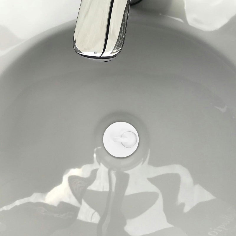 Rubber Sink Stopper 1 3 8 Inch White Bathtub Drain Plug With Pull Ring For Kitchen And Bathroom Sink - Image 5