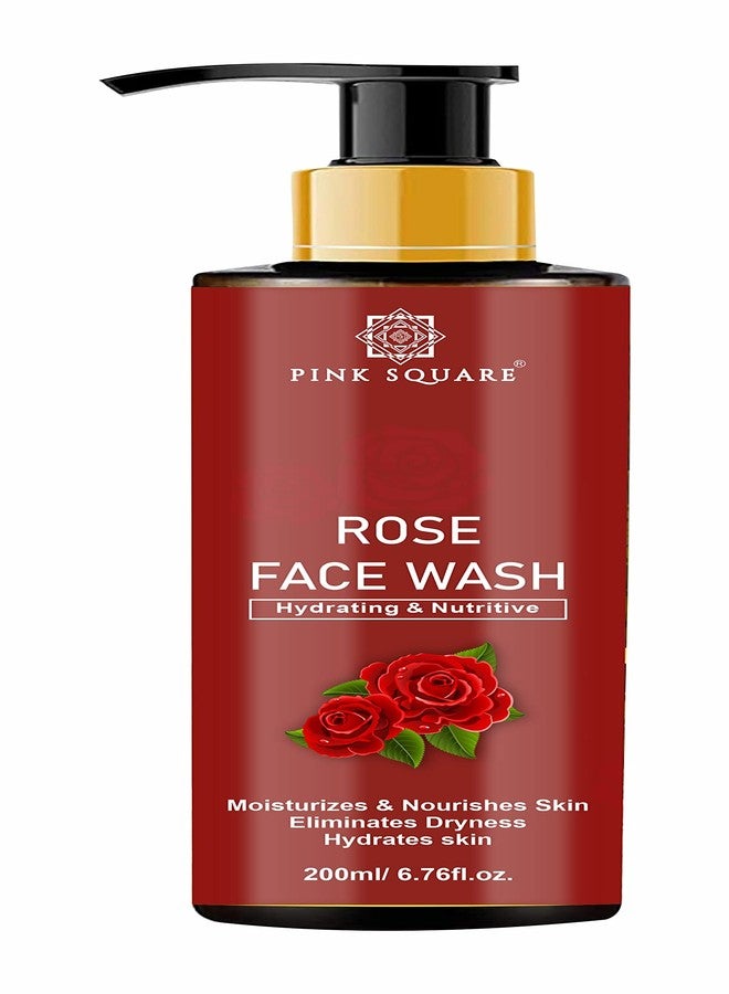 Pink Square Rose Face Wash | Facial Cleanser for both Men & Women | Deep Face Cleansing for all Skin Types 200 ML - Image 2