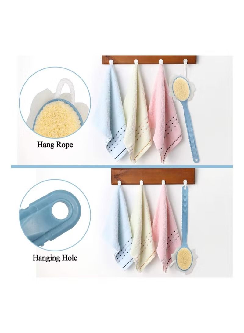Back Scrubber Mesh Sponge Bath Brush with Curved Long HandleMaterial: Nylon shower brush is made of material that is durable. - Image 5