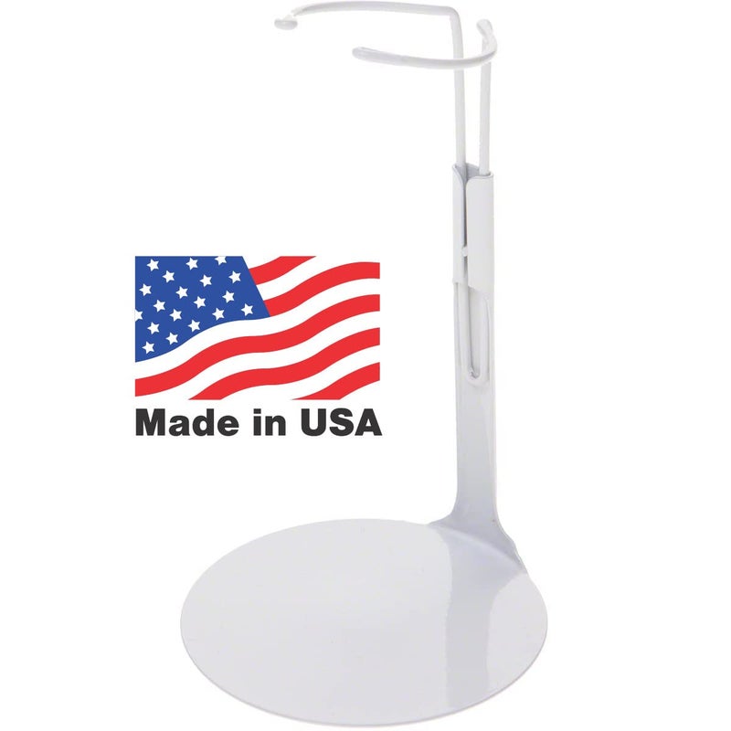 Kaiser Doll Stand 2001 - White Doll Stand for 6 1/2" to 10" Dolls and Action Figures (Best for 8" dolls) - Image 1