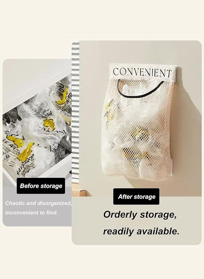 Kitchen Organizer Multipurpose Hanging Storage Mesh Bag  Mesh Breathable Hanging Storage Closet Organizer  Organizing Socks Bra Underwear Shoe covers  Kitchen supplies such as Garlic etc.  - Image 2