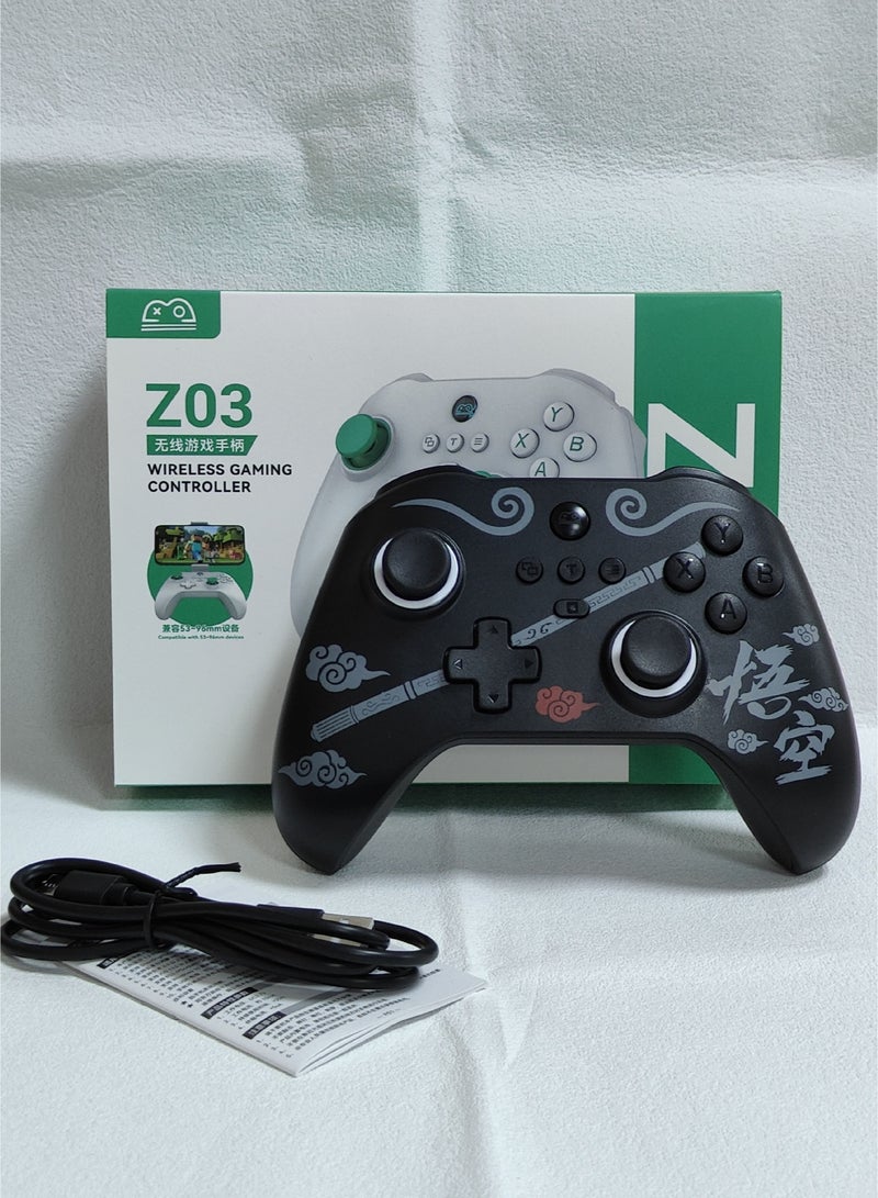 BSP Classic Gamepad Z03 +Mobile Holder Wireless Game Controller for iOS, Android, Windows, Mac, Switch, PS Remote Play, Xbox Cloud, Steam Link, GeForce Now, MFi Arcade Games, Cloud Gaming with Hall Joystick, Hall Linear Trigger & Micro Triggers, Macro Programming Back Keys, Six-Axis Gyroscope, Adjustable HD Dual Vibration Motors, AUTO One-Click Burst, 800Hz Report Rate - Image 3