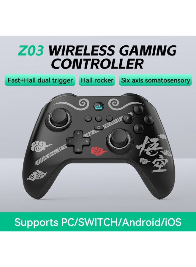 BSP Classic Gamepad Z03 +Mobile Holder Wireless Game Controller for iOS, Android, Windows, Mac, Switch, PS Remote Play, Xbox Cloud, Steam Link, GeForce Now, MFi Arcade Games, Cloud Gaming with Hall Joystick, Hall Linear Trigger & Micro Triggers, Macro Programming Back Keys, Six-Axis Gyroscope, Adjustable HD Dual Vibration Motors, AUTO One-Click Burst, 800Hz Report Rate - Image 2