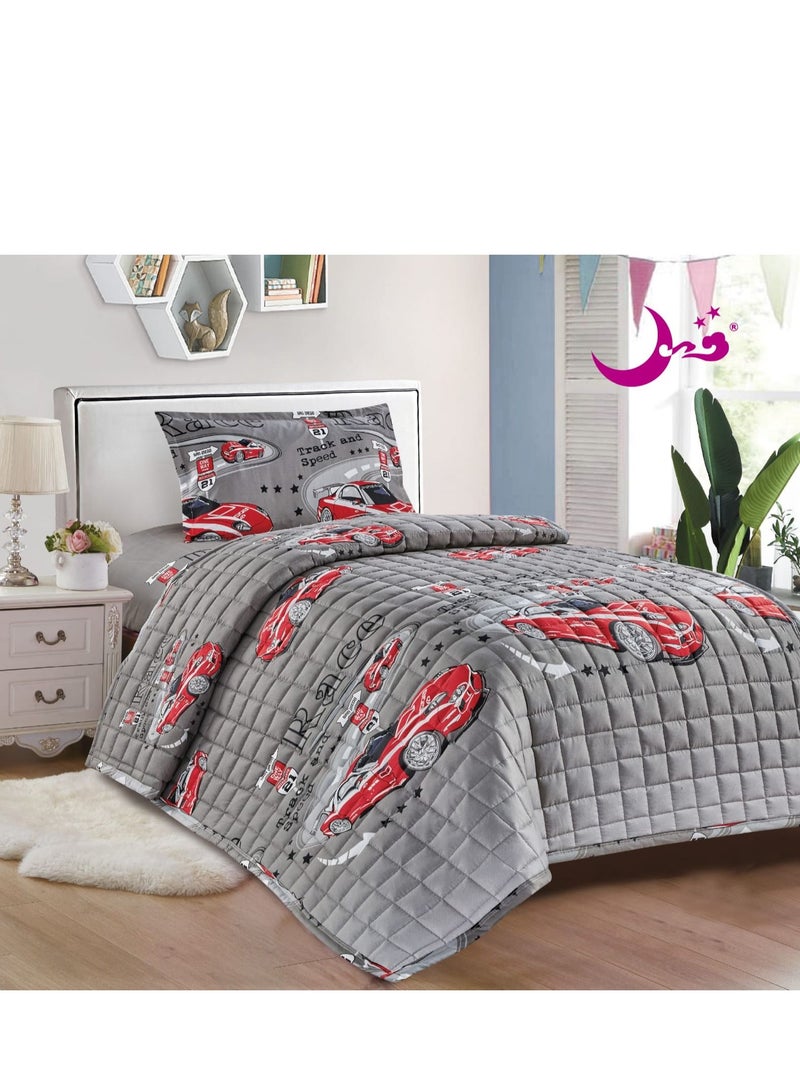Moon 3-Piece Compressed Comforter Set Microfiber  - Image 1