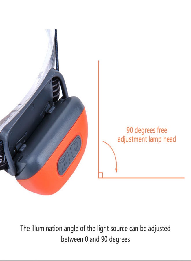 USB Rechargeable Head Lamp with Retractable Headband Intelligent Induction Head-mounted Emergency Lighting Outdoor Portable Small Headlamp - Image 3