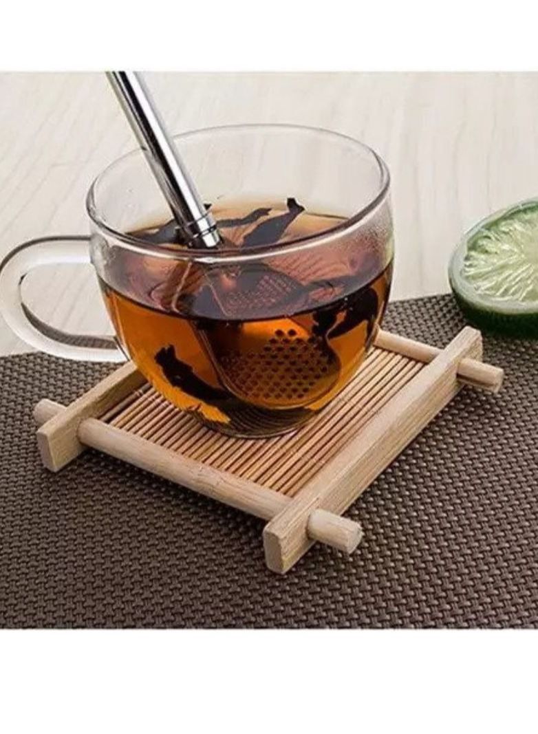 تيلاند مصاصة شرب من الستانلس ستيل مقاس 12.5 سم وفلتر لشاي الأوراق السائبة - Image 5