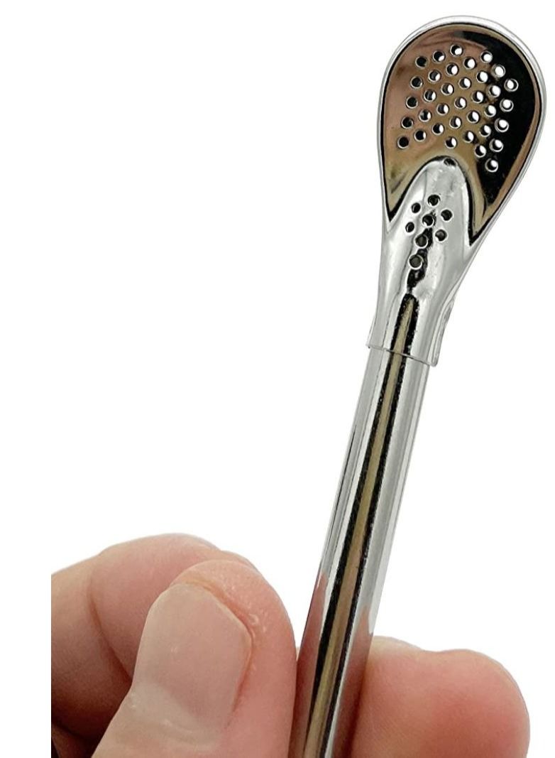 تيلاند مصاصة شرب من الستانلس ستيل مقاس 12.5 سم وفلتر لشاي الأوراق السائبة - Image 4