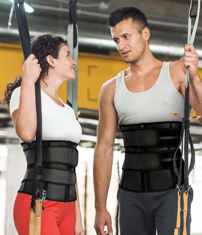 MOLUTAN Waist Trainer Trimmer for Men Tummy Control Shapewear Neoprene Sweat Belt Slimming Body Shaper - Image 2