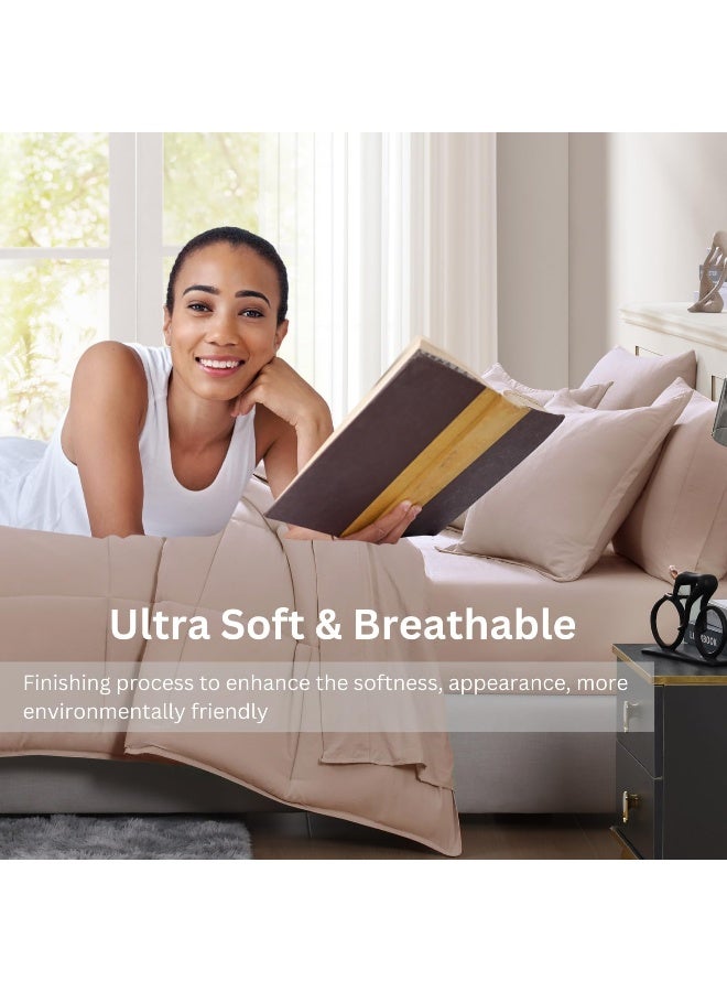 Casa Platino California King Size Comforter Bedding Set Pre-Washed - Image 3