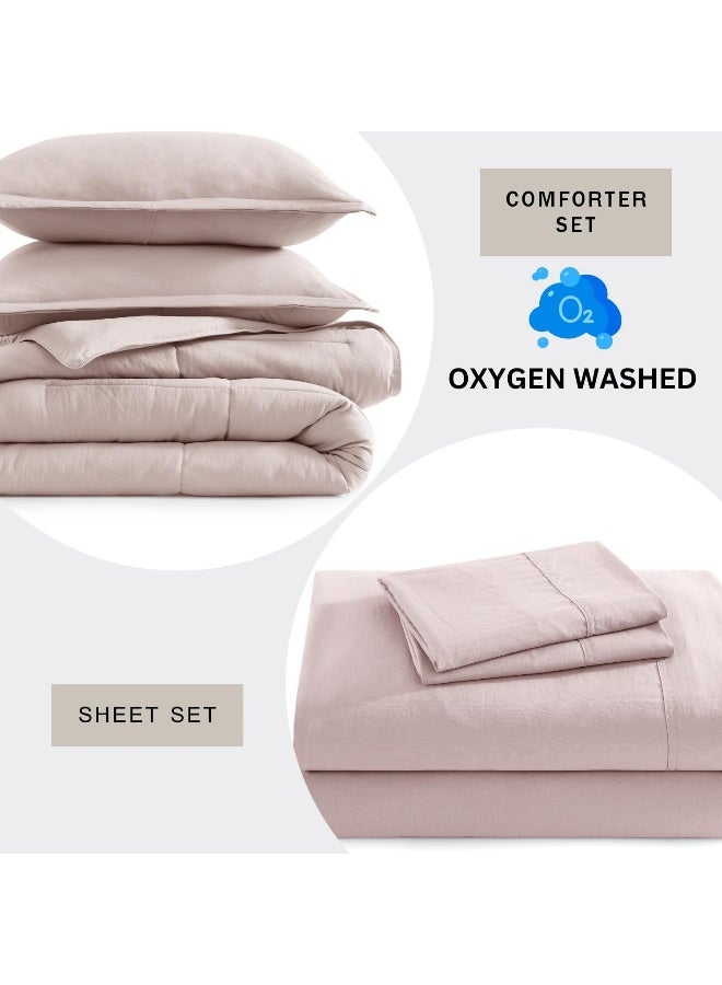 Casa Platino California King Size Comforter Bedding Set Pre-Washed - Image 4