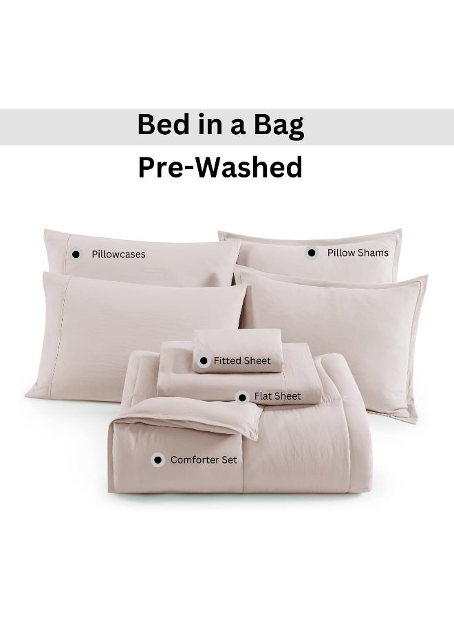 Casa Platino California King Size Comforter Bedding Set Pre-Washed - Image 2