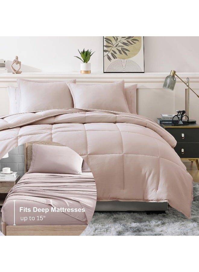 Casa Platino California King Size Comforter Bedding Set Pre-Washed - Image 5