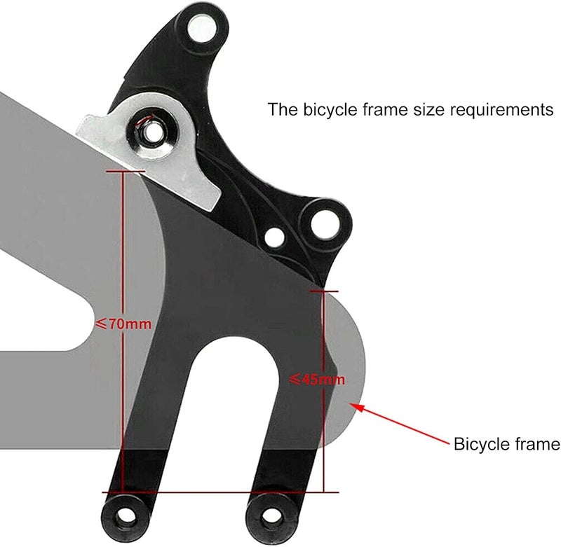 klarako Bicycle Disc Brake Adapter, Aluminum Alloy Bike Fixed Seat Disc Brake Converter Mounting Adapter Rear Wheel Heavy Duty Conversion Modification Accessories for Mountain Bikes Road Bikes - Image 5