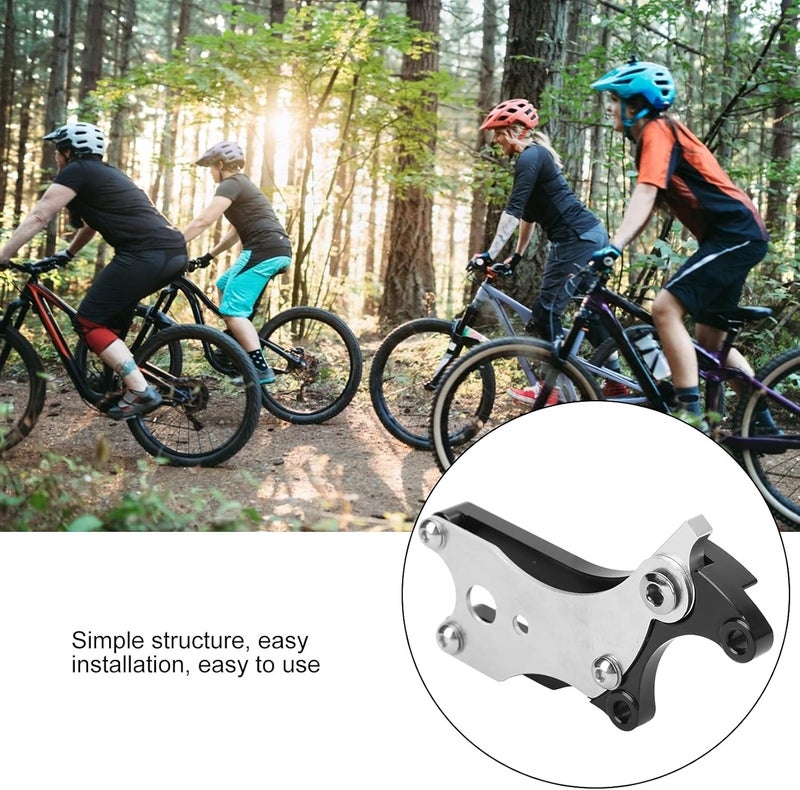 klarako Bicycle Disc Brake Adapter, Aluminum Alloy Bike Fixed Seat Disc Brake Converter Mounting Adapter Rear Wheel Heavy Duty Conversion Modification Accessories for Mountain Bikes Road Bikes - Image 3